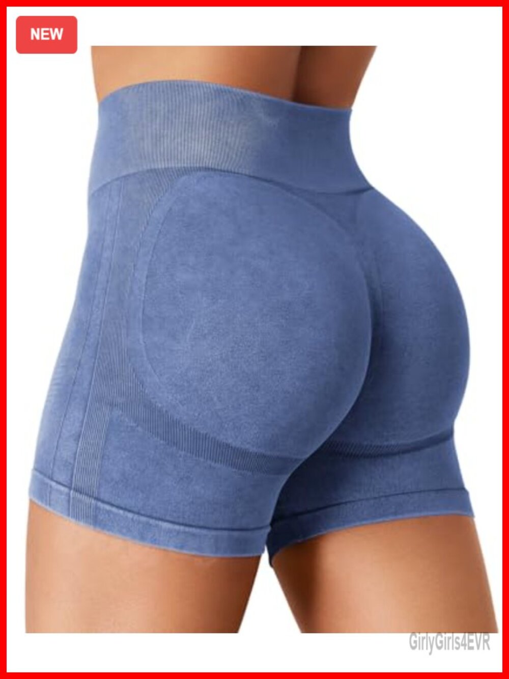 High Waist Booty Contouring Biker Shorts 4.5" Seamless Gym Yoga